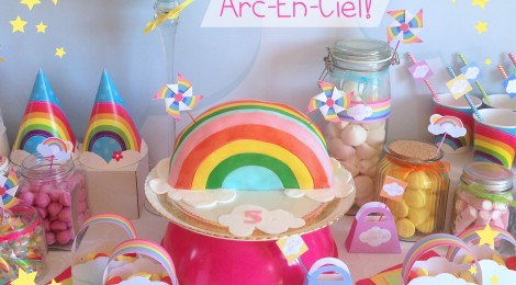 Le gâteau d'anniversaire Arc-En-Ciel #RainbowCake #DIY