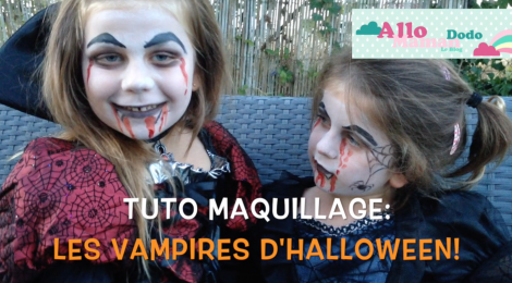 Tuto Maquillage Facile pour Enfants: Les Vampires d'Halloween !