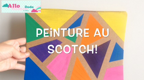 Activité Facile: Peinture au Scotch (Tuto Vidéo!)
