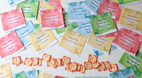 Le calendrier de l'avent à imprimer (activités et partage en famille!)