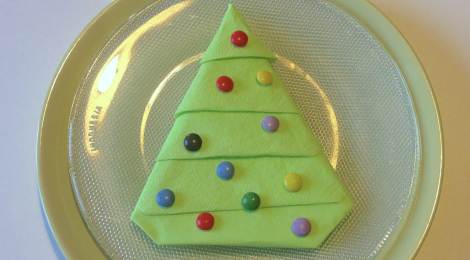 DIY Table de Noël: Pliage de Sapin en Serviette !