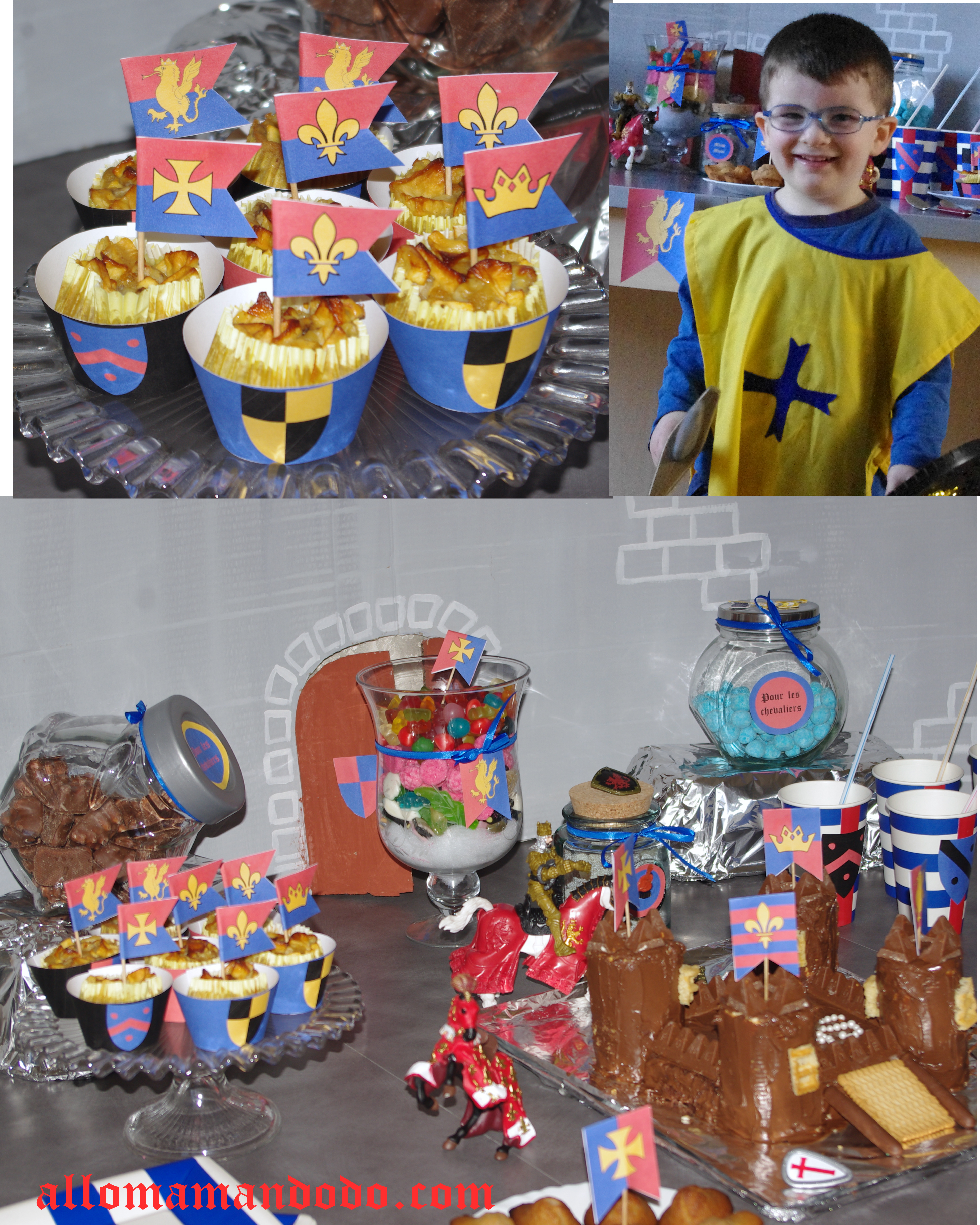 Un anniversaire de chevalier (Sweet Table + Idées déco DIY + Kit à