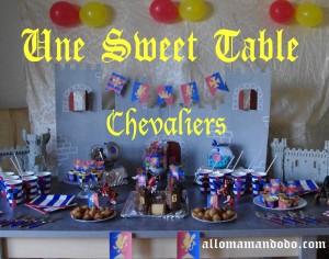 Sweet table déco anniversaire chevalier 1