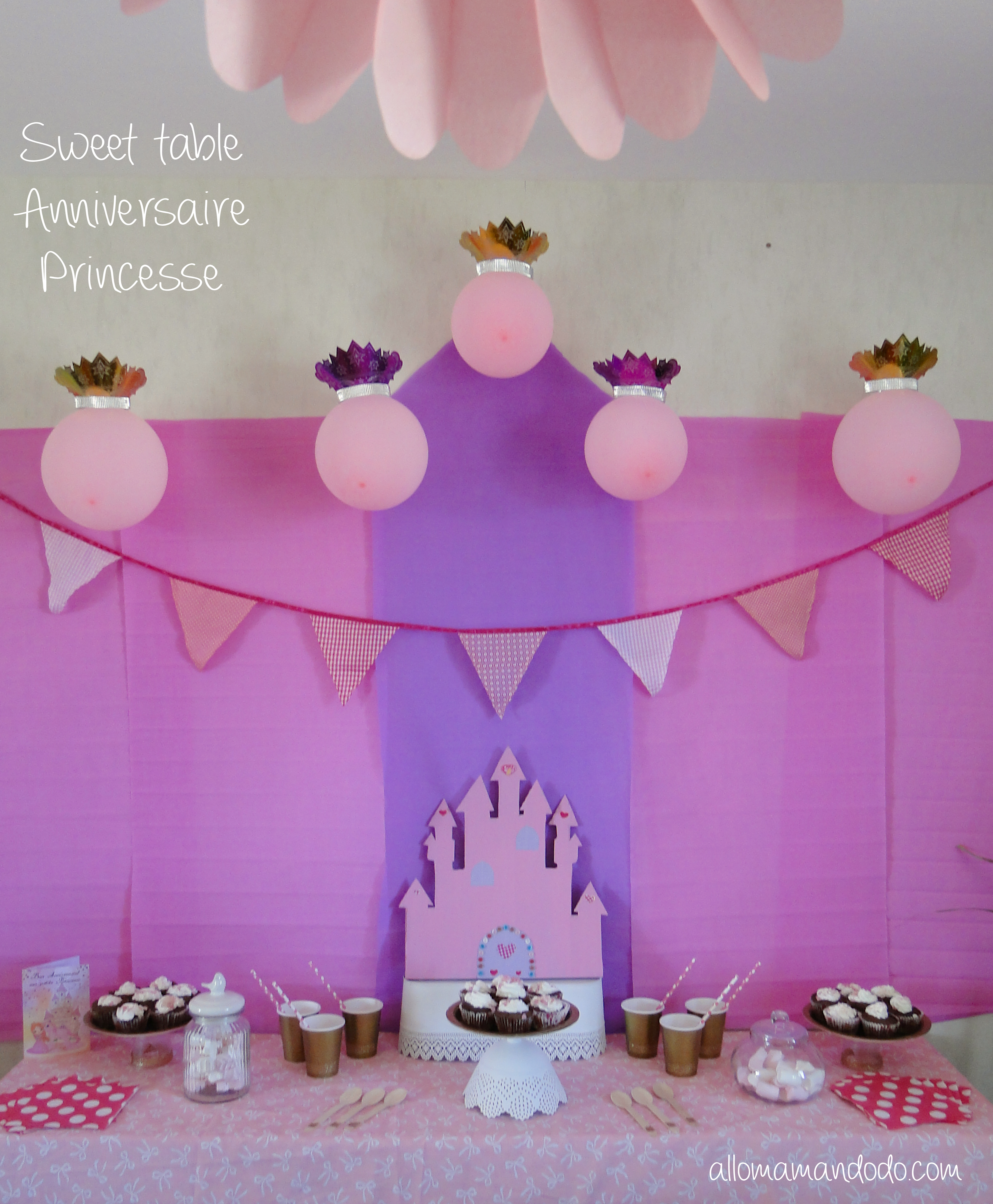 sweet table déco princesse anniversaire