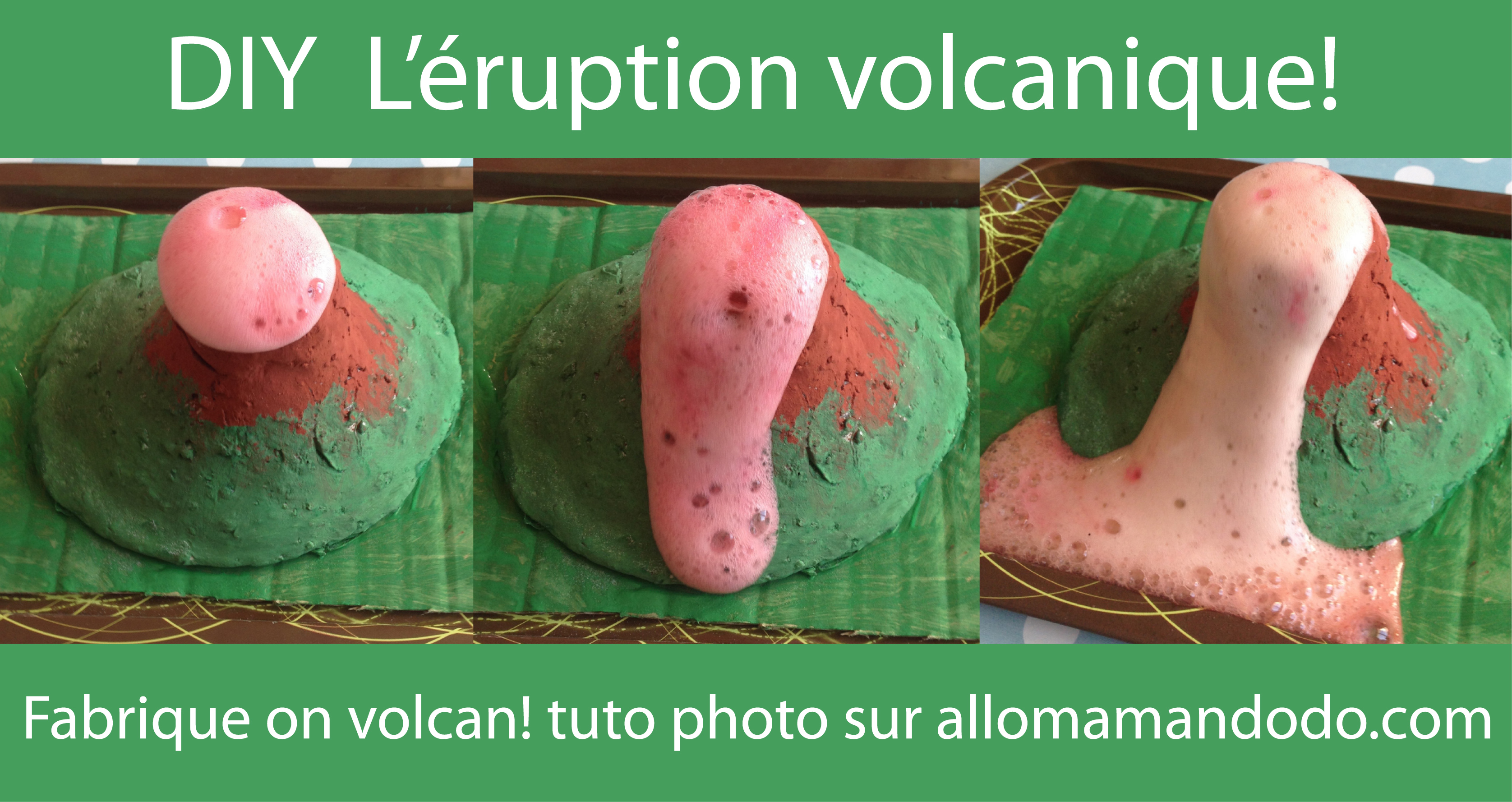 Fabriquez un volcan en éruption