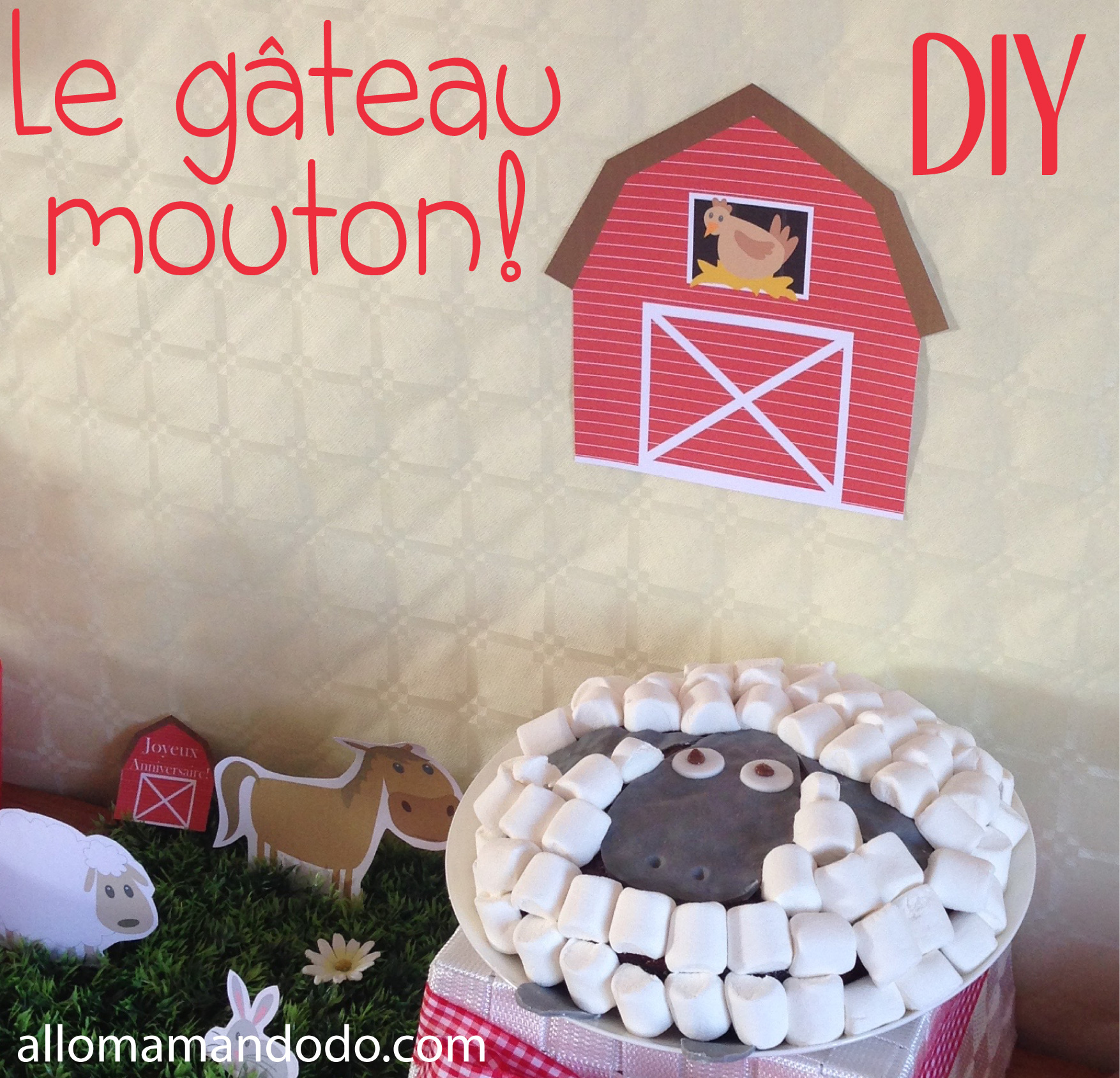 DIY: Le Gâteau Cochon ! (Tuto Photos) - Allo Maman Dodo