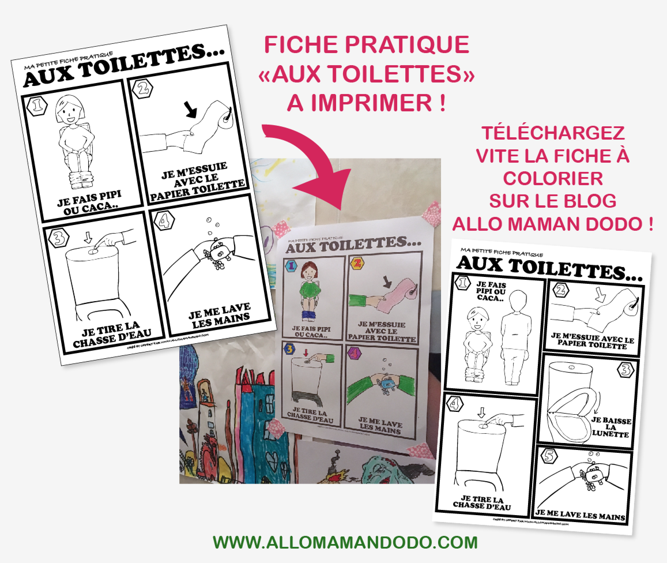 Affiches toilettes enfants à imprimer gratuitement