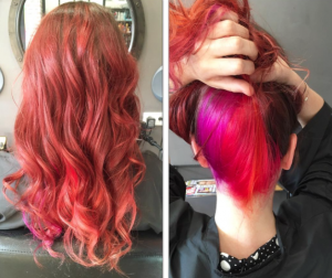 cheveux multicolores
