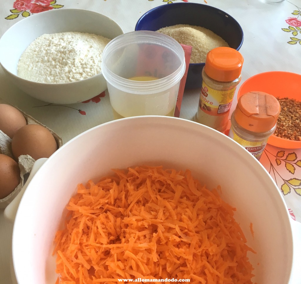 ingredient carrot cake