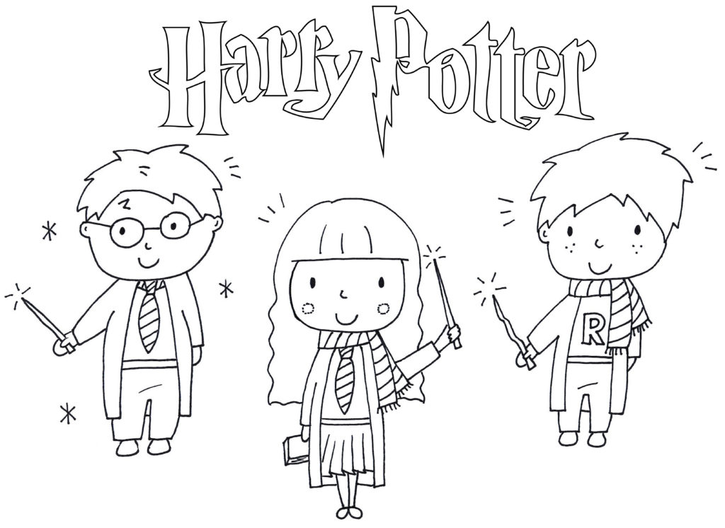 Coloriage Harry Potter 4 - Dessin gratuit à imprimer