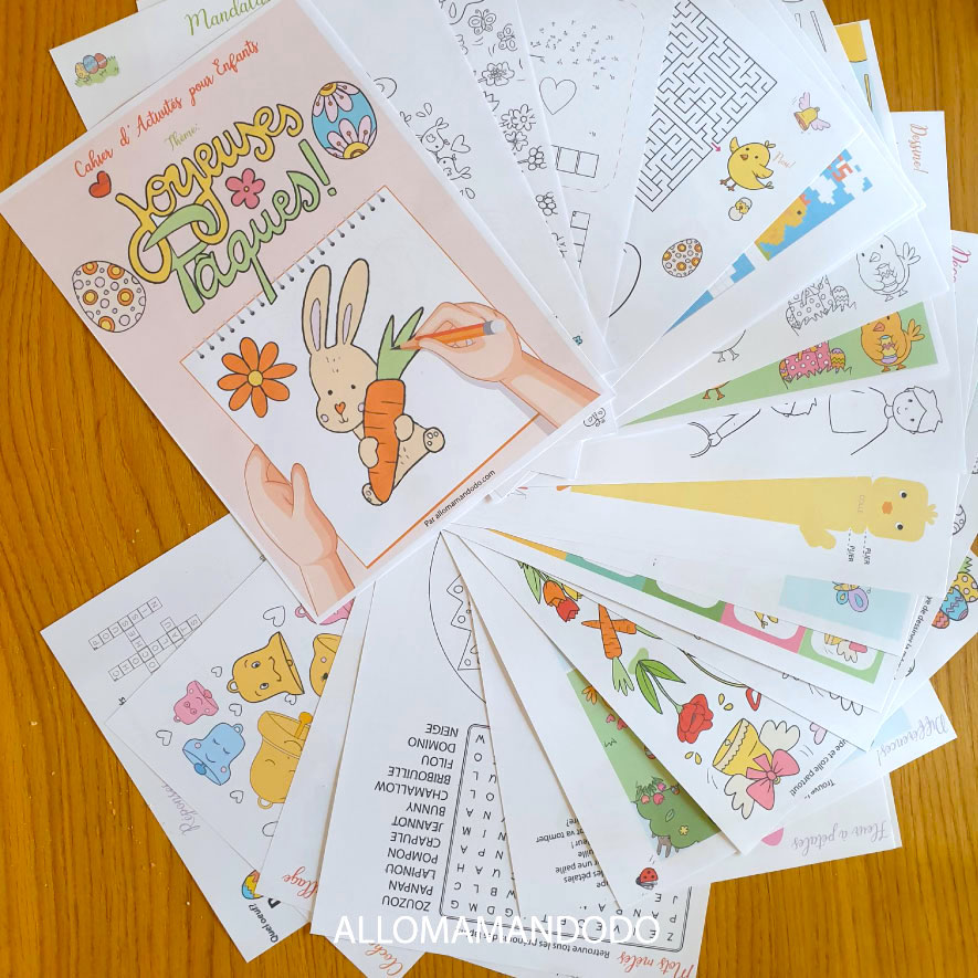 Livret de Jeux pour Enfants Pâques à imprimer
