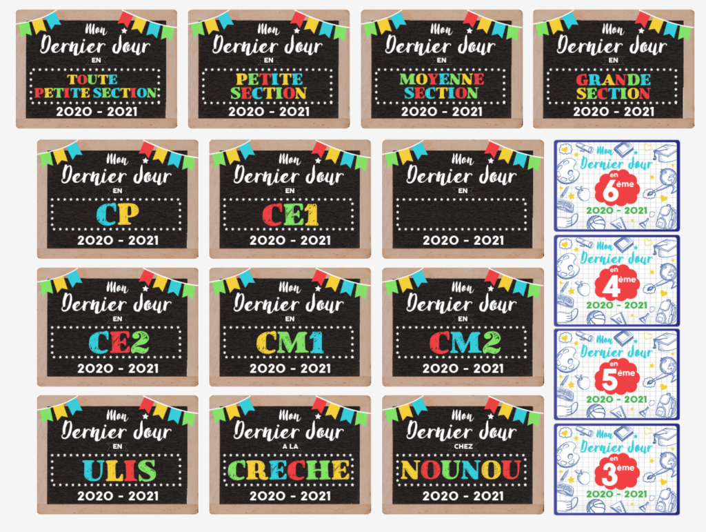 Affiches "DERNIER JOUR d