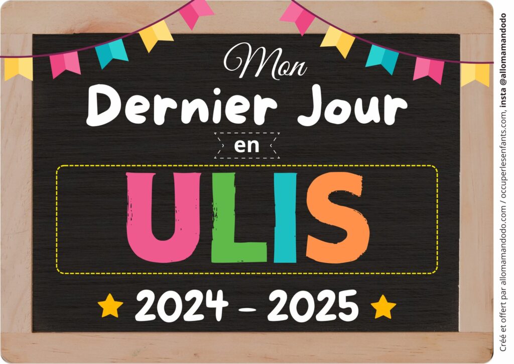 FICHE DERNIER JOUR ULIS