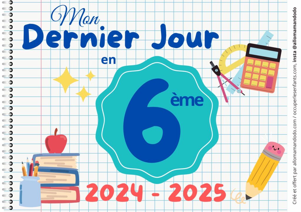 FICHE DERNIER JOUR 6E