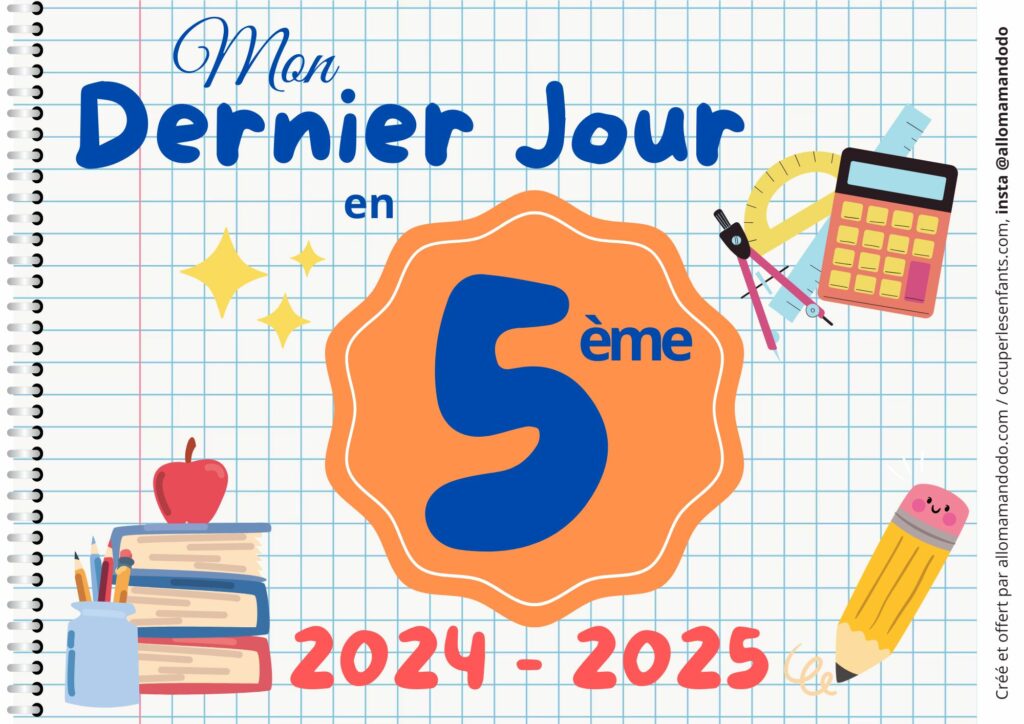 FICHE DERNIER JOUR 5E