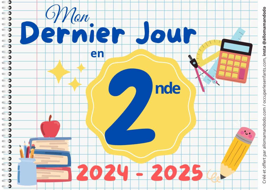 FICHE DERNIER JOUR 2NDE