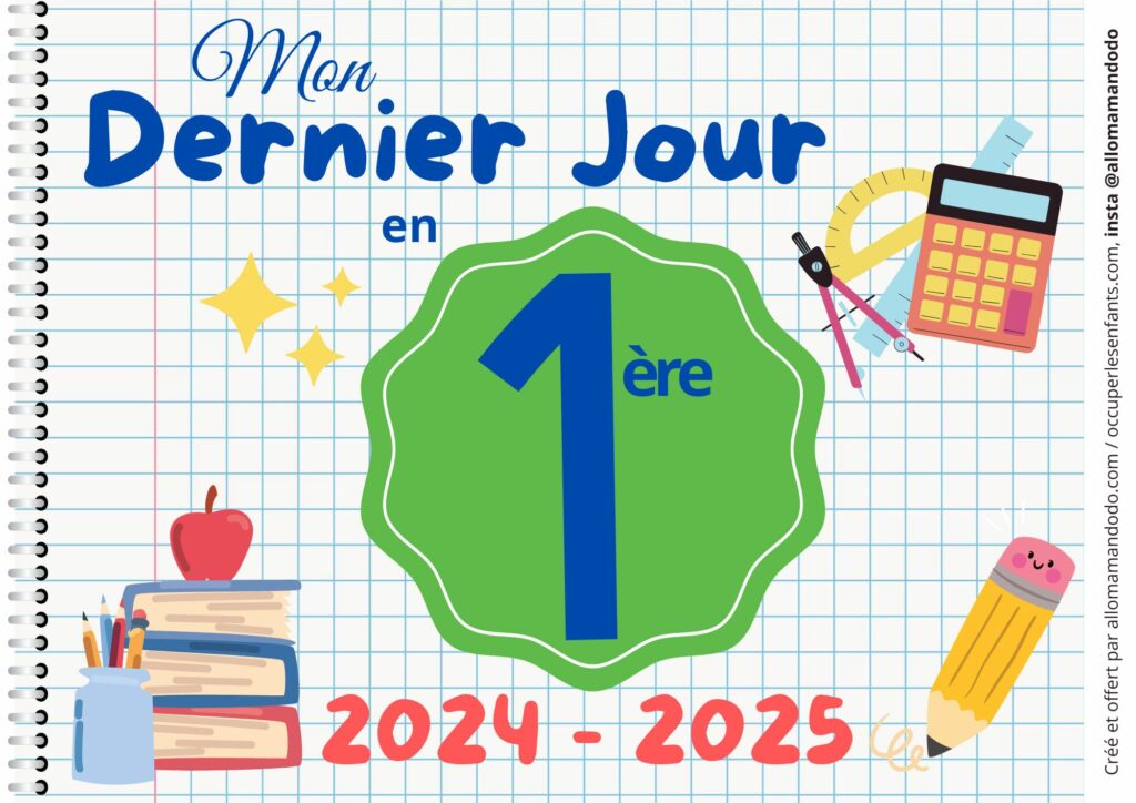 FICHE DERNIER JOUR 1ERE
