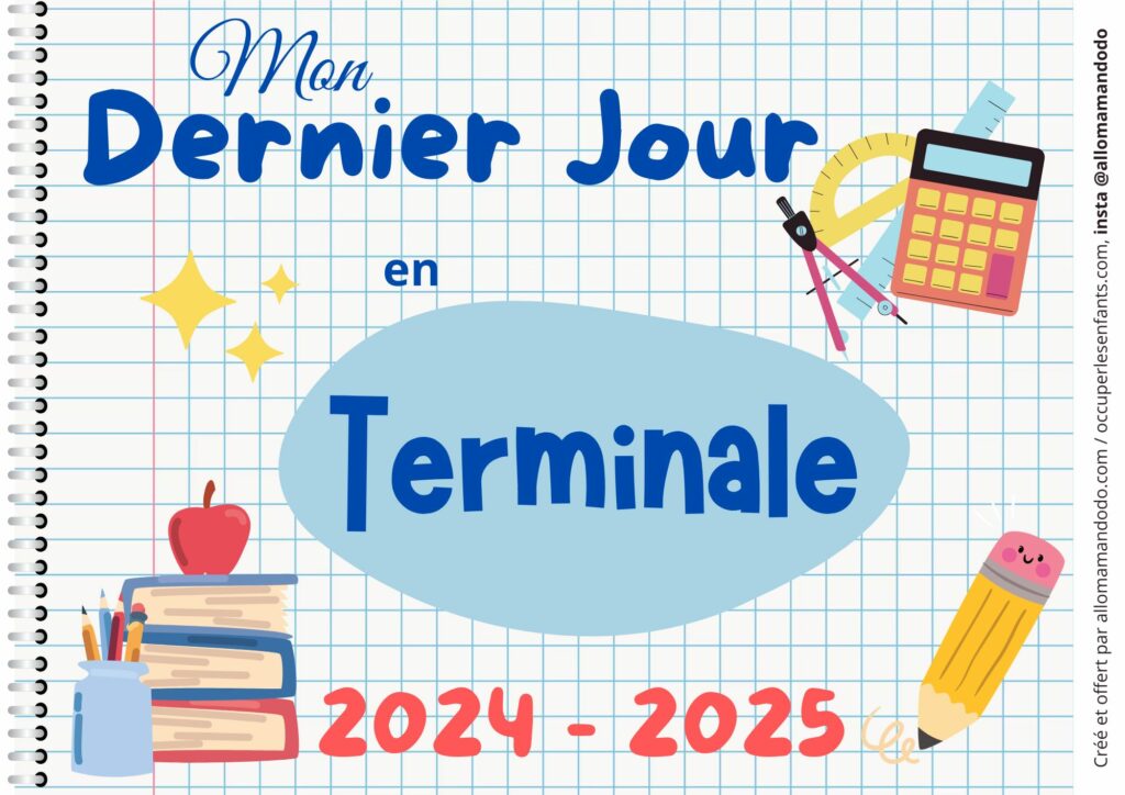 FICHE DERNIER JOUR TERMINALE