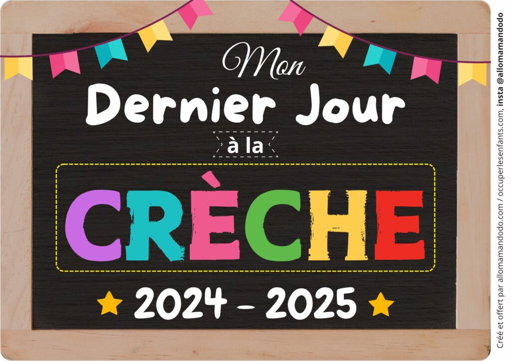 FICHE DERNIER JOUR CRECHE