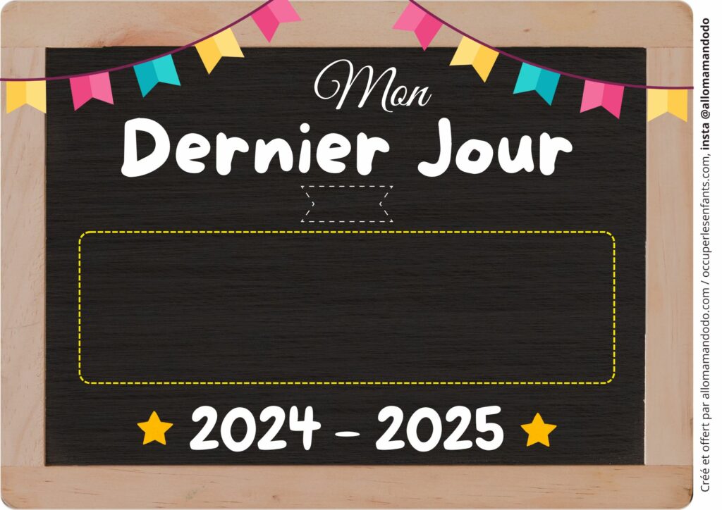 FICHE DERNIER JOUR VIERGE A COMPLETER