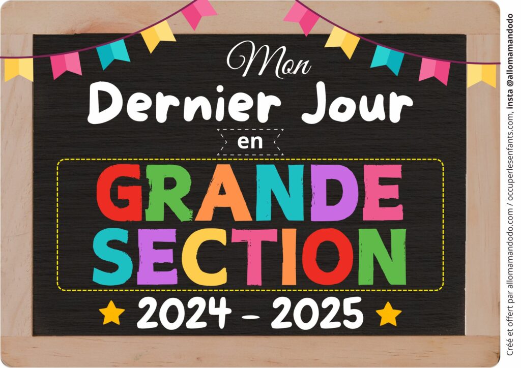 FICHE DERNIER JOUR GRANDE SECTION